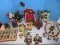 Christmas Collection Decorations Sit About Santa Resin Figurines