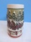 Collectors Budweiser Clydesdales Holiday Tradition Limited Edition Covered Bridge Beer Stein