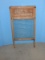 Rare Find Cupples Co. Glass Wash Board Wood Frame