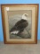 Perched American Bald Eagle Original Chalk Fine Art Picture Attributed to Signed Maury '84