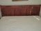 Custom Made Queen Size Panel Headboard w/ Brass Scroll Accent 43