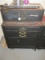 Storehouse Metal 5 Drawer Toolbox w/ Base Door on Casters Wood Top w/ Misc. Pencils