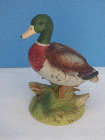 Andrea Bisque Porcelain Mallard Duck 5 1/2" Figurine