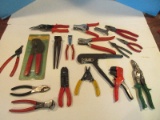 Group - Hex Crimping Tool, O-Ring Tool, Needle Nose Pliers, Clark Cable Terminal Crimper, Etc.