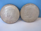 2 Silver 1964 Kennedy Silver Half Dollar Coins No Mint Mark