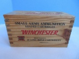 Winchester Small Arms Ammunition Loaded Cartridges .22 Long Rifle Dovetail Box