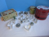 Group - Vintage Cookie Cutters, Biscuit Cutters & Tins