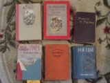 Group - Misc. Vintage Books Pilgrims Progress, Heidi © 1925, Alice in Wonderland © 1946, Etc.