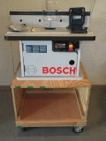 Bosch RA-1171 Adjustable Router Table w/ Wooden Bin on Casters