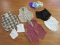 Group - 1940's-50's Lingerie, 10 Handkerchiefs, 2 Small Scarves, 3 Vintage Vest, Etc.