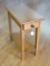 Pine Rectangular Side Table w/ Drawer & Base Shelf