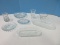 Group - 2 L.E. Smith Glass Co. Hobstar Button Pattern Oblong Dishes