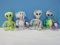 4 Collectible Zinc Original Cosmo Critters Collectors Plush Toys Special Limited Edition