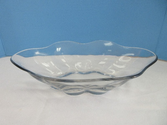 Duncan & Miller Heavy Depression Glass Canterbury Pattern 13 1/4" Console Bowl