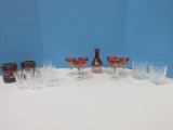 Barware 2 Crystal Old Fashioned Glasses, Set of 6 Crystal Shot Glasses