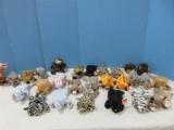 27 Collectible Ty Beanie Babies Collectors Plush Toys Various Safari & Other