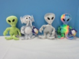 4 Collectible Zinc Original Cosmo Critters Collectors Plush Toys Special Limited Edition