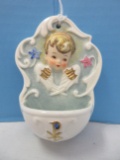 Goebel Hummel Holy Water Font Cherub Circa 1964-1972 Stylized Bee Mark