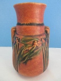 Rare Roseville Pottery Unmarked Laurel Pattern Art Deco Stylized 6 1/4