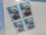 United States Postal Service Eddie Rickenbacker 4 Block Stamps 4x60 Cents
