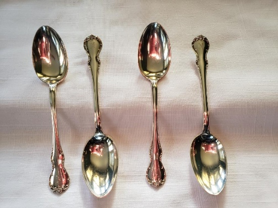 4 Towle Sterling French Provincial Pattern Silverware Chic Curvaceous Design