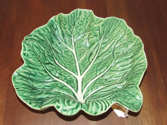 Bordallo Pinheiro Portugal Large Ceramic Cabbage Leaf Bowl