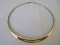 Stamped 14k Classic Italian Omega Design Choker Necklace Makers Mark 