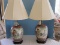 Regal Pair Chinoiserie Semi-Porcelain Ginger Jar Form 36