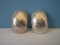 Pair - 925 Sterling Silver Clip on Earrings Intaglio Design