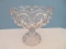Smith Glass Pressed Glass Moon & Star Pattern 8 3/8
