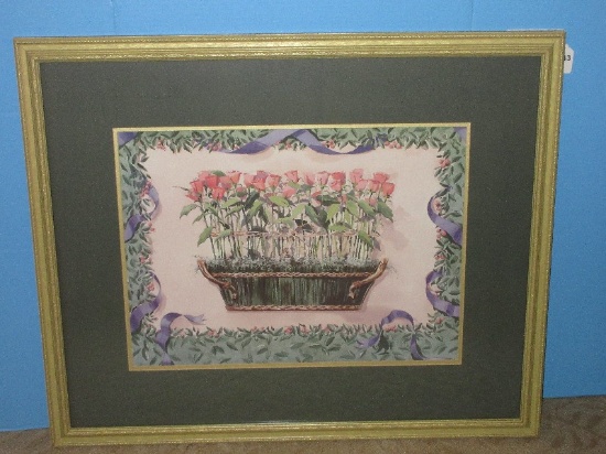 Paragon Gallery Titled "Horizontal Topiary Purple" Fine Art Print