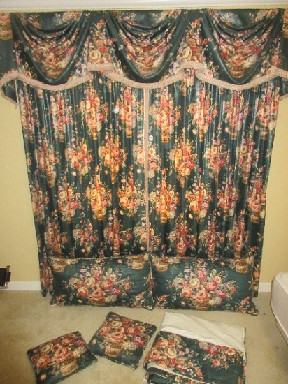 Custom Made Collection Window Treatment Valances, Lined Panel Curtains