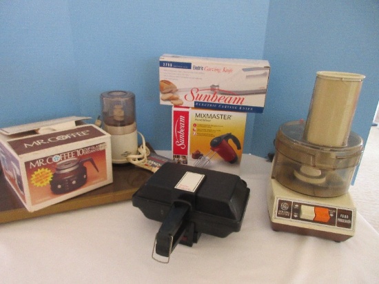 Small Appliance Group - Sunbeam Mix Master Hand Mixer, Sunbeam Electric Carving Knife