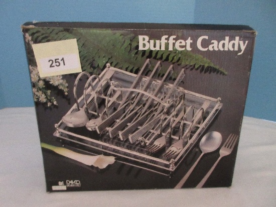 Davco Silver, LTD, Silverplated & Acrylic Buffet Caddy