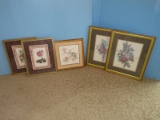 Collection Botanical & Aves Fine Art Prints Framed/Matted Pair of Birds Perched