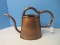 Brushed Copper Finish Watering Can w/ Curved Sweeping Handle
