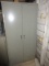Gray Metal 2 Door Storage Utility Cabinet w/ Interior Shelves