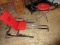 Group Red XL Fitness Workout Stool & DP Fit For Life Row Exerciser