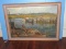 Fantastic Wendell Rogers 1890-1973 Original Oil on Canvas Fine Art Inlet Harbor Boats Scene