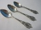 Set - 3 Lunt Silversmiths Sterling Silver Monticello Pattern 1908 Five O'Clock 5 3/4