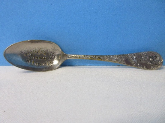 Antique U.S. Sterling Worlds Fair Souvenir Algeria 4 1/4" Spoon