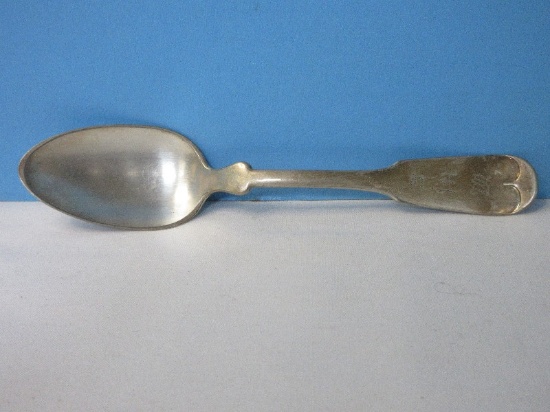 Antique Towle Mfg. Co. 3oz. Fiddle Back Tipped 5 7/8" Teaspoons Coin/Silver Monogram