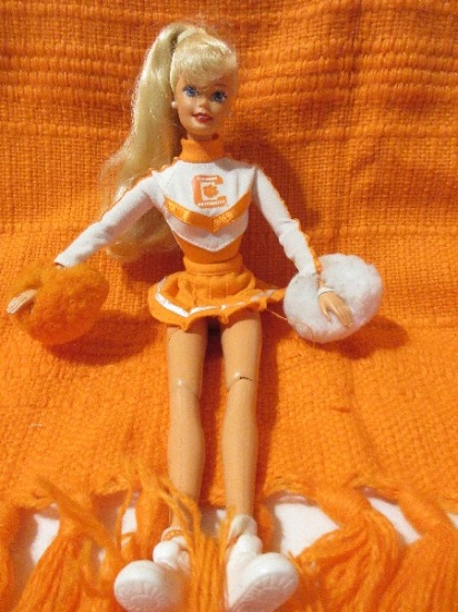 1993 Mattel Barbie Clemson Cheerleader Doll "Go Tigers Fight! Fight! Fight!"