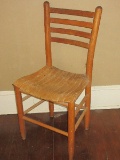 Vintage Oak Ladder Back Chair