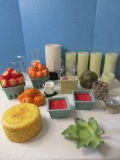 Group - Misc. Candles, Scented, & Containers Various Designs & Varieties Pillar Wax