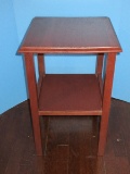 Mixed Wood Side Table