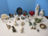 Group - Misc. Figurines, Stain Glass Figural Hummingbird, Sun Catcher, Birds