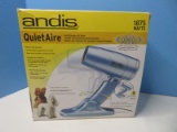 Andis Quiet Aire Ionic/Creamer Pet Dryer Whisper Quiet Operation w/ Stand