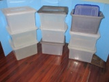 9 Stackable Letter/Legal File Tote Boxes