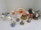 Ceramic Lot- Clemson Salt/Pepper, Homeco Racoons, Hallmark Shirt Tales, Owl Salt/Pepper, Etc.